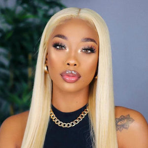613 Blond Straight Lace Front Wig